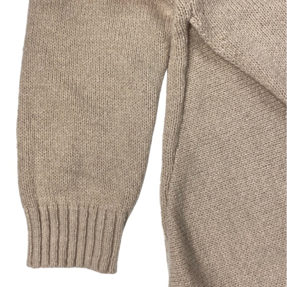 Women’s Tan Pull Over Sweater V-Neck - Picture 5 of 8